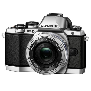 OLYMPUS 奥林巴斯  E-M10-1442-EZ 微型单电电动变焦套机 银色（内置WIFI 翻转触摸屏）（送储存卡）